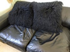 2 x Genuine Sheepskin Cushions