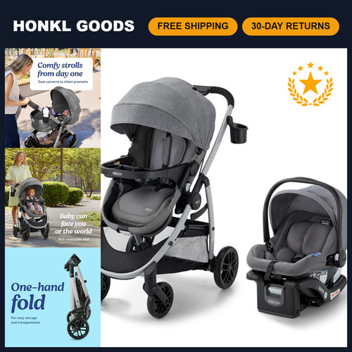 Travel system stroller - 3-in-1,