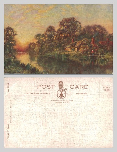 Vintage postcard oilart - vintage,