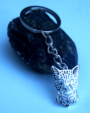 BENGAL CAT METAL KEY RING WITH