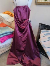 BHS Gorgeous Wedding Collection Merlot Burgundy With Straps Size 8 Prom