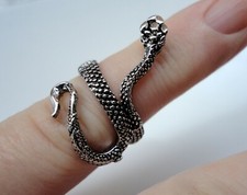 Snake Metal Ring Gothic Punk Rock Biker 20mm Diameter #450