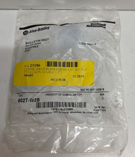 New bag allen - in, allen-bradley
