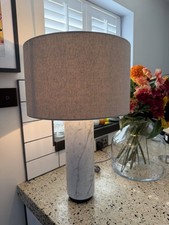West Elm Marble Pillar Lamp x 1
