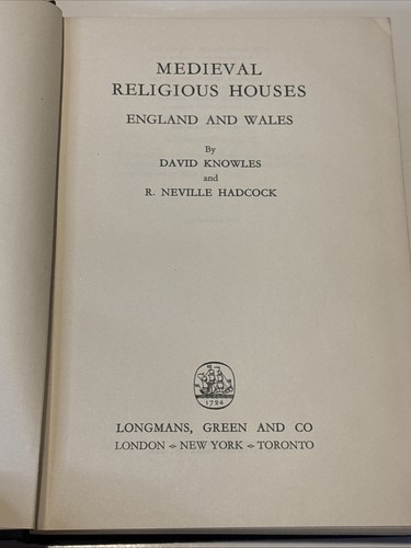 Medieval religious houses - medieval,