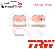 BRAKE PADS SET BRAKING PAD FRONT TRW GDB3450 A NEW OE REPLACEMENT