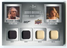 2020 James Bond CREMONA & LÉA SEYDOUX Bonded Materials QUAD SWATCH #BM-72
