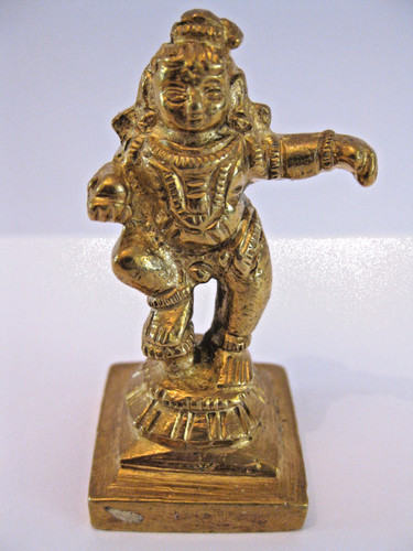 Vintage indian brass godadevi - vintage,