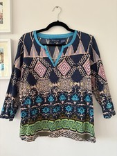Artscapes QVC Sequin Patterned Top Size M Women’s