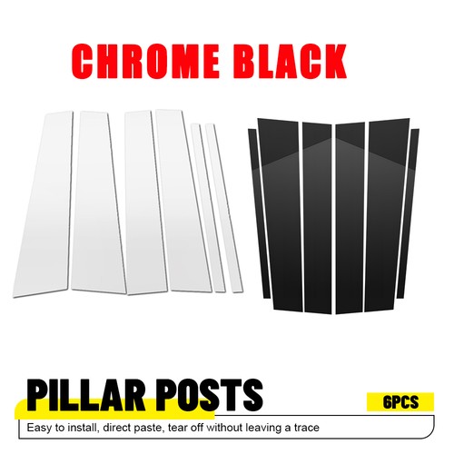 Gloss black chrome pillar - gloss,