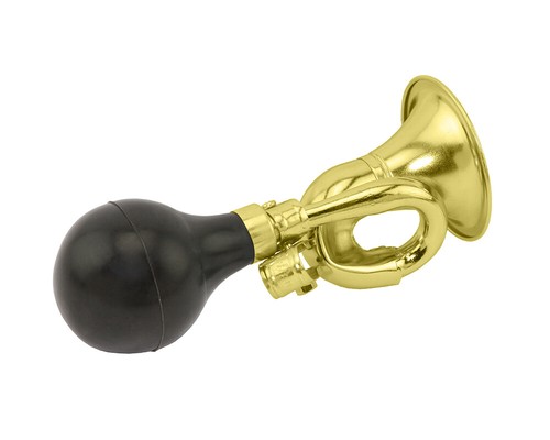 Bike bugle horn - bugle, gold