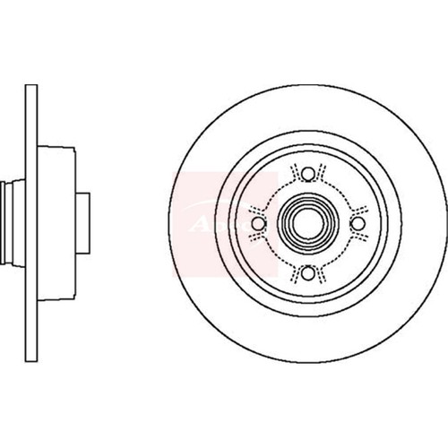 Brake discs solid - solid, for