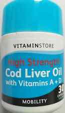 Vitamin Store High Strength Cod Liver Oil 30 Capsules - Mobility Support(2 pack)