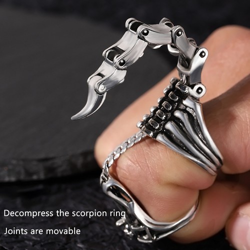 Punk rock ring - rock, adjustable