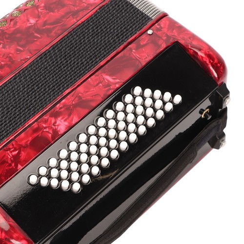 Red keys accordion bass - 62, 60