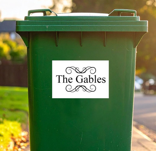Personalised recycling wheelie - recycling,