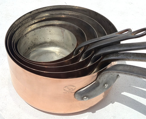 Vintage french copper saucepan - vintage,