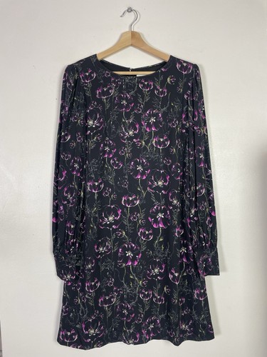 Goat black floral long - floral, sleeve