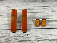 VW Golf Mk 2 Front Indicator Lens x2 L&R Plus Wing/Side Indicator Lens x2 OEM
