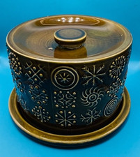 RARE Vintage Portmeirion Totem Green Cheese Dome 1960s Susan Williams-Ellis