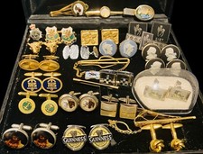 Lot Vintage cufflinks Pairs 70’s 80’s 90’s Bargain Incl Enamel Ceramic & Signed