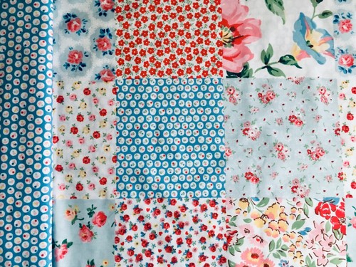 Patchwork floral ditsy spot - patchwork,