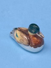 Saturno Silver and Enamel Duck - Fully Hallmarked Silver