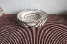 6 x VINTAGE WASHINGTON INDIAN TREE 22cm CEREAL / DESERT BOWLS - NICE CONDITION