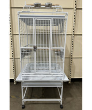 Parrot-Supplies Ohio Play Top Premium Parrot Cage For Medium Sized Parrots,White