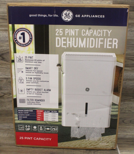 Pints dehumidifier w - ge, 25-pints