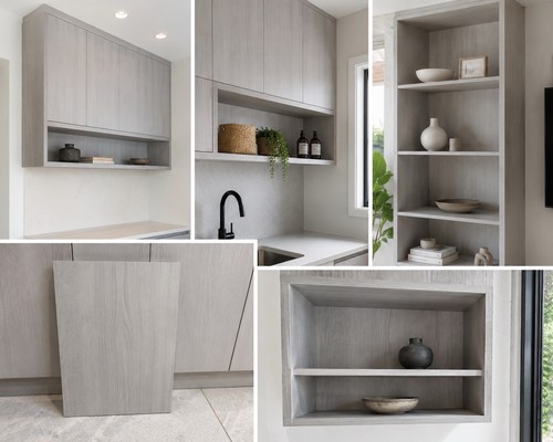 Kitchen wall end panel shelves - end, panel/shelves