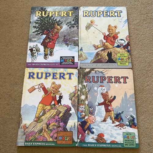 Vintage rupert books annuals - rupert,