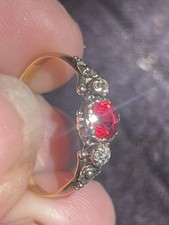 Antique 1860 Victorian Garnet