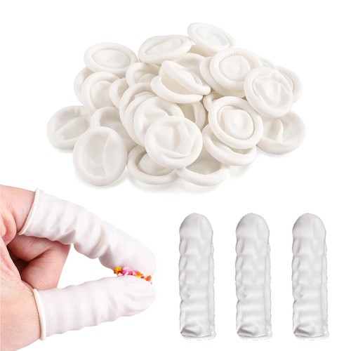100x disposable latex finger - 100x,
