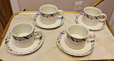 4. Midwinter Stonehenge AZTEC pattern cups & saucers