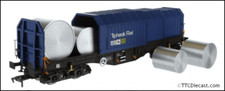 Dapol 4F-039-016 Telescopic Hood Wagon Tiphook Rail Blue 33 70 0899 083-6, OO