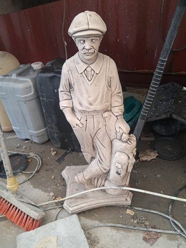 Latex and fibreglass - fibreglass, golfer
