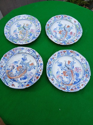 Four antique masons ironstone - four,