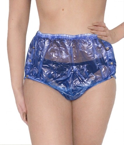 Adult snap plastic pants - adult, on