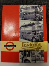 London Transport museum Bus Set 4, Leyland Scale 1:76 Limited Edition efe