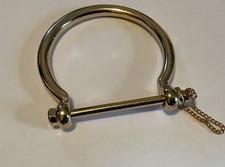 Kate Gold Tone Screw Cuff