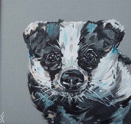 Bodge original badger framed - original,