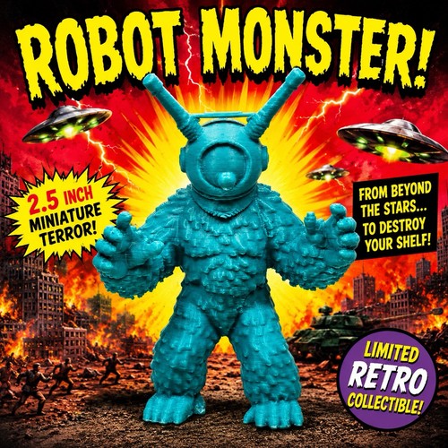 Robot monster 1953 dime store - robot,