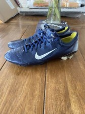 Nike Mercurial Vapor MV R9 Football Boots FG Size 10 Metallic Obsidian Navy