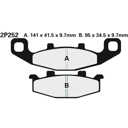 Nissin organic rear brake - organic,