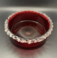 Antique Cranberry Glass Bowl