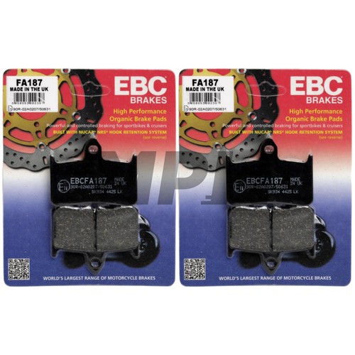Ebc fa187 organic brake pads - organic,