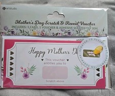 Mothers Day Scratch & Reveal Suprise gift Voucher Card