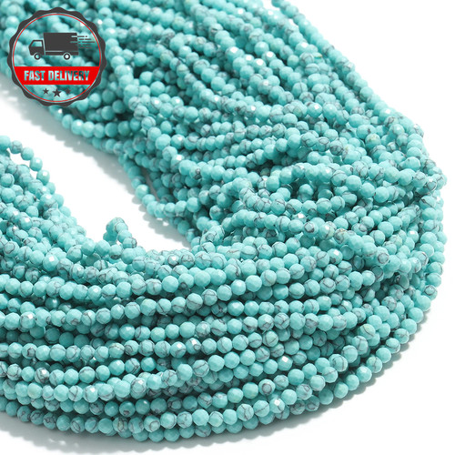 4mm faceted tiny beads - 2,