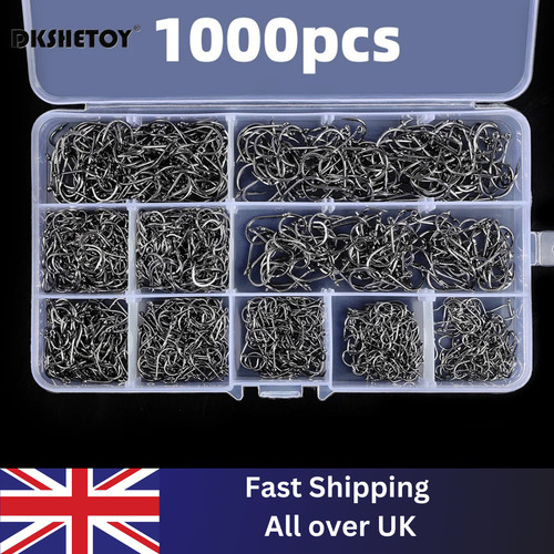 Fish hooks box - hooks, set